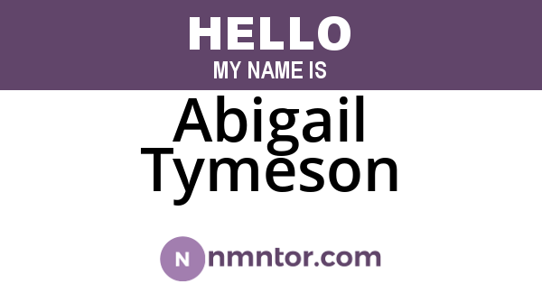 Abigail Tymeson
