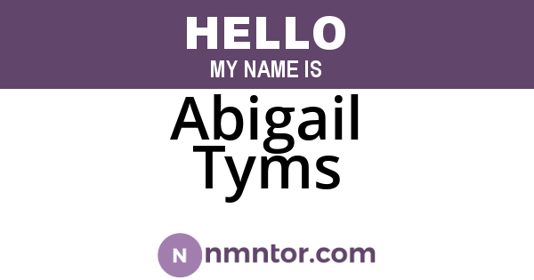 Abigail Tyms