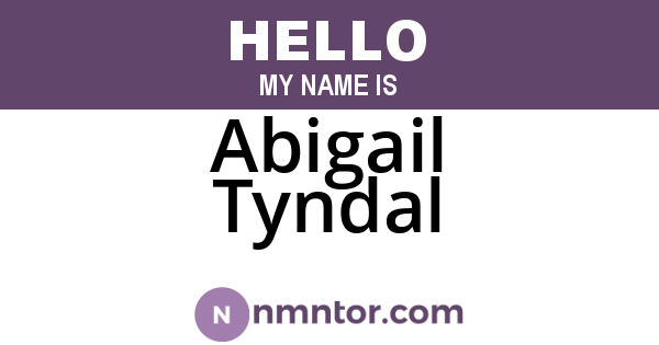 Abigail Tyndal