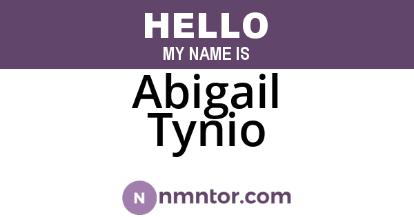 Abigail Tynio