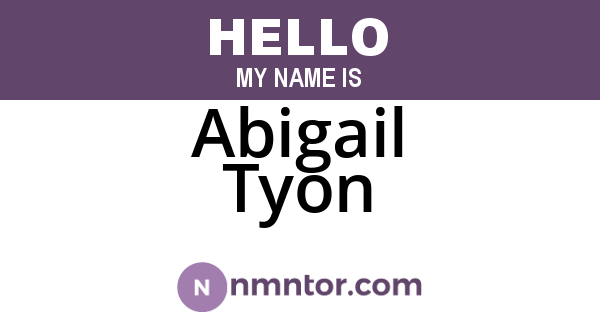 Abigail Tyon