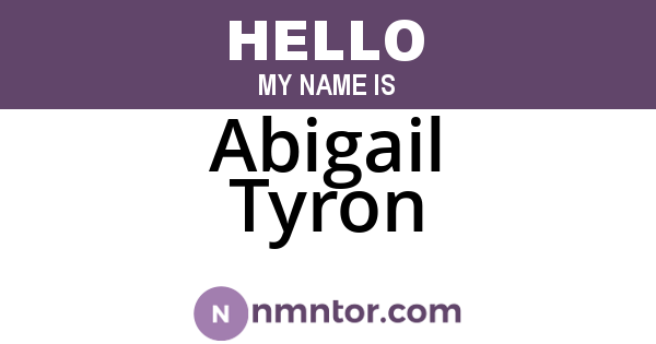 Abigail Tyron