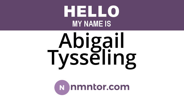Abigail Tysseling