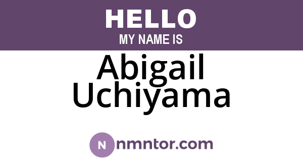 Abigail Uchiyama