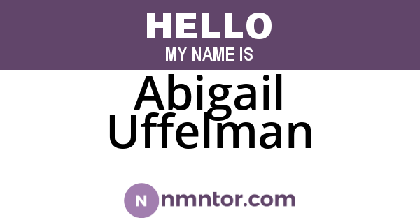 Abigail Uffelman