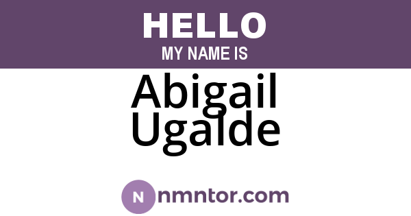 Abigail Ugalde