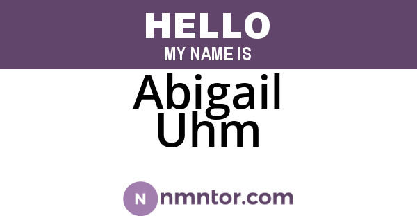 Abigail Uhm