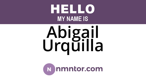 Abigail Urquilla