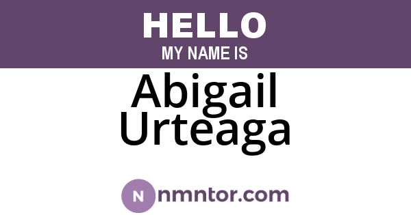 Abigail Urteaga