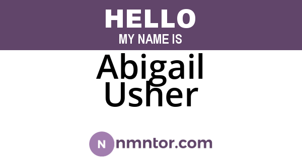 Abigail Usher