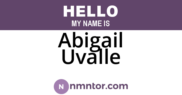 Abigail Uvalle