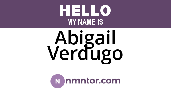 Abigail Verdugo