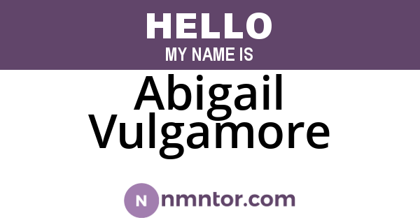 Abigail Vulgamore
