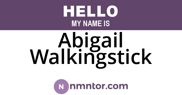 Abigail Walkingstick