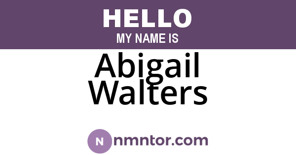 Abigail Walters