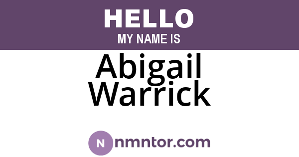 Abigail Warrick