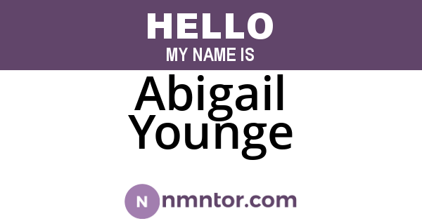 Abigail Younge