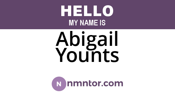 Abigail Younts