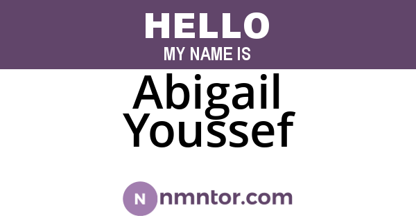 Abigail Youssef