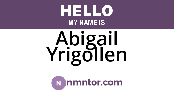 Abigail Yrigollen