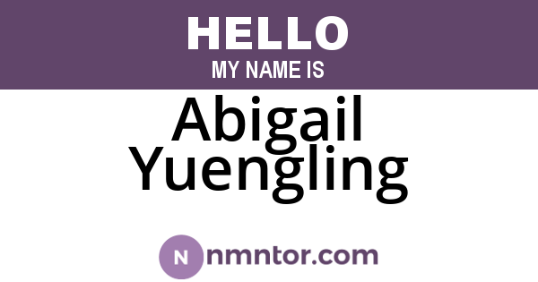 Abigail Yuengling