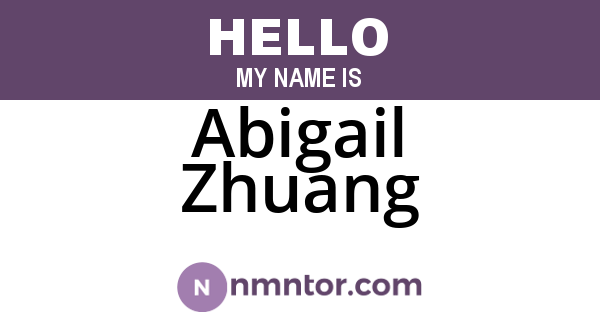 Abigail Zhuang