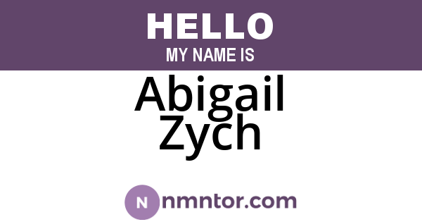 Abigail Zych
