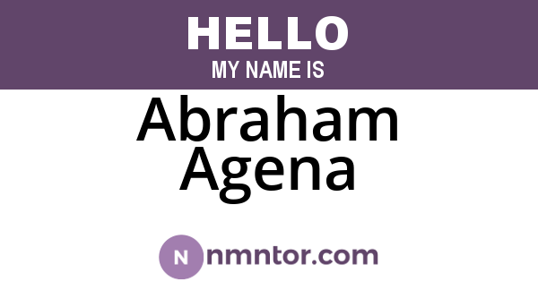 Abraham Agena