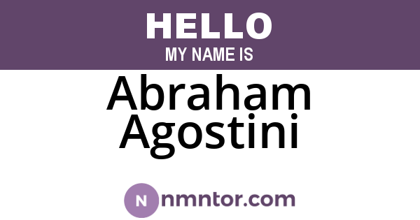 Abraham Agostini