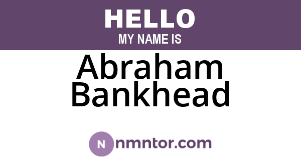 Abraham Bankhead
