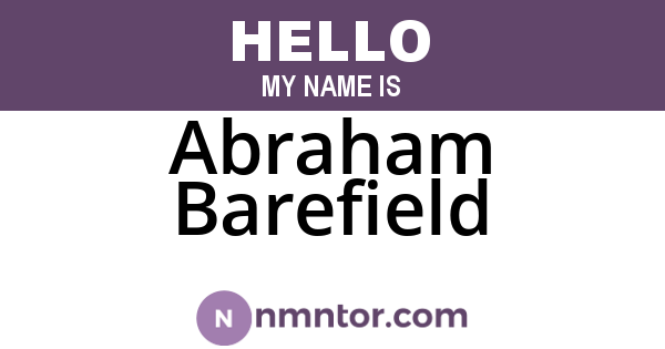 Abraham Barefield