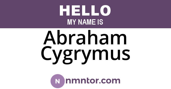Abraham Cygrymus