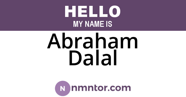 Abraham Dalal