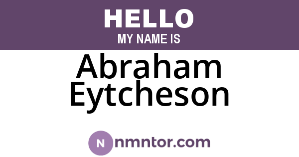 Abraham Eytcheson