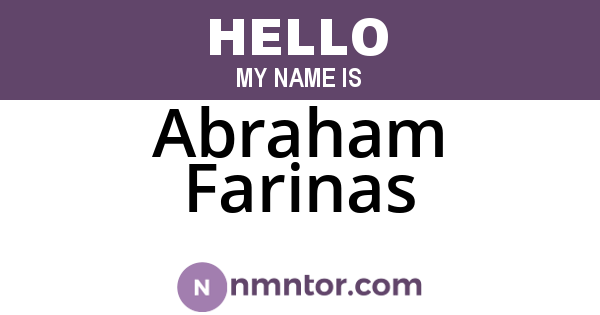 Abraham Farinas