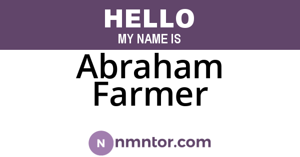 Abraham Farmer