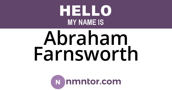 Abraham Farnsworth