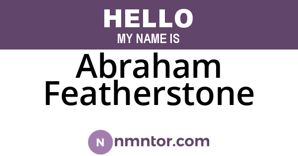Abraham Featherstone