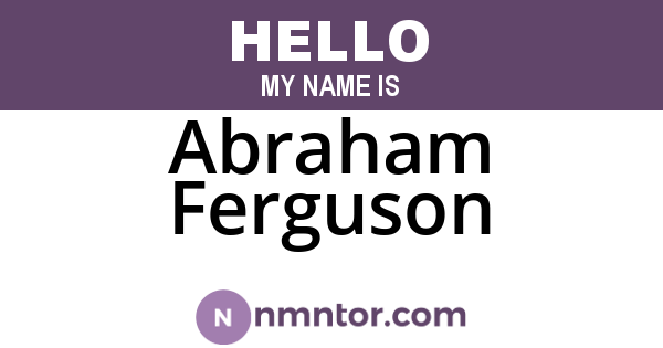 Abraham Ferguson