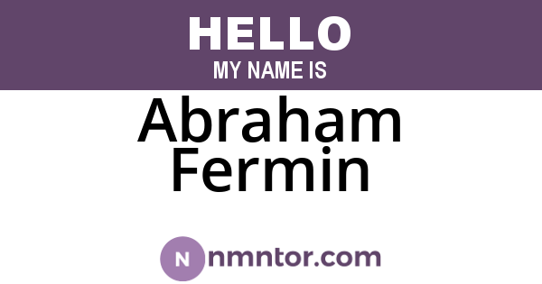 Abraham Fermin