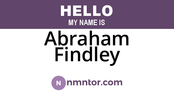 Abraham Findley