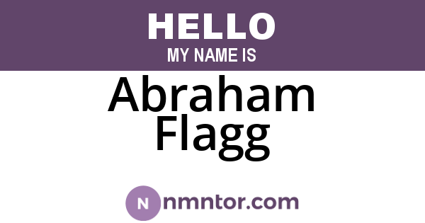 Abraham Flagg