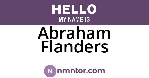 Abraham Flanders