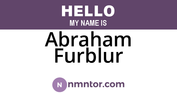 Abraham Furblur