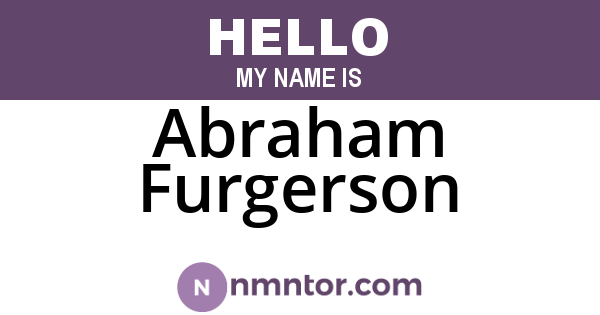 Abraham Furgerson