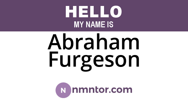 Abraham Furgeson