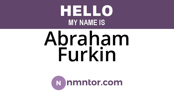 Abraham Furkin