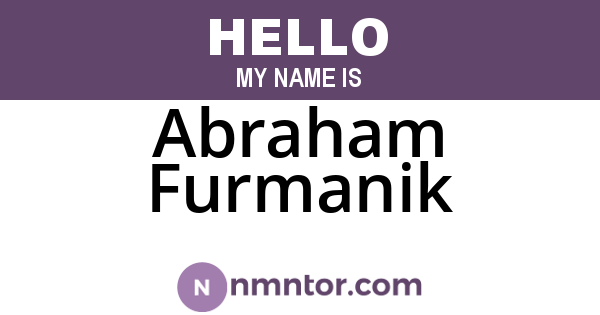 Abraham Furmanik