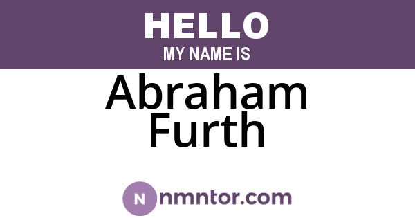 Abraham Furth