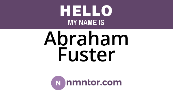 Abraham Fuster